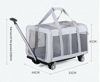 HKM-7593917 Heavy-Duty Polyester Large Pet Trolley Bag for Cats and Dogs up to 35kg