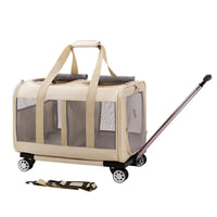HKM-7593917 Heavy-Duty Polyester Large Pet Trolley Bag for Cats and Dogs up to 35kg