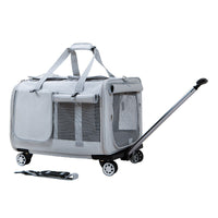 HKM-7593917 Heavy-Duty Polyester Large Pet Trolley Bag for Cats and Dogs up to 35kg