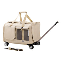 HKM-7593917 Heavy-Duty Polyester Large Pet Trolley Bag for Cats and Dogs up to 35kg