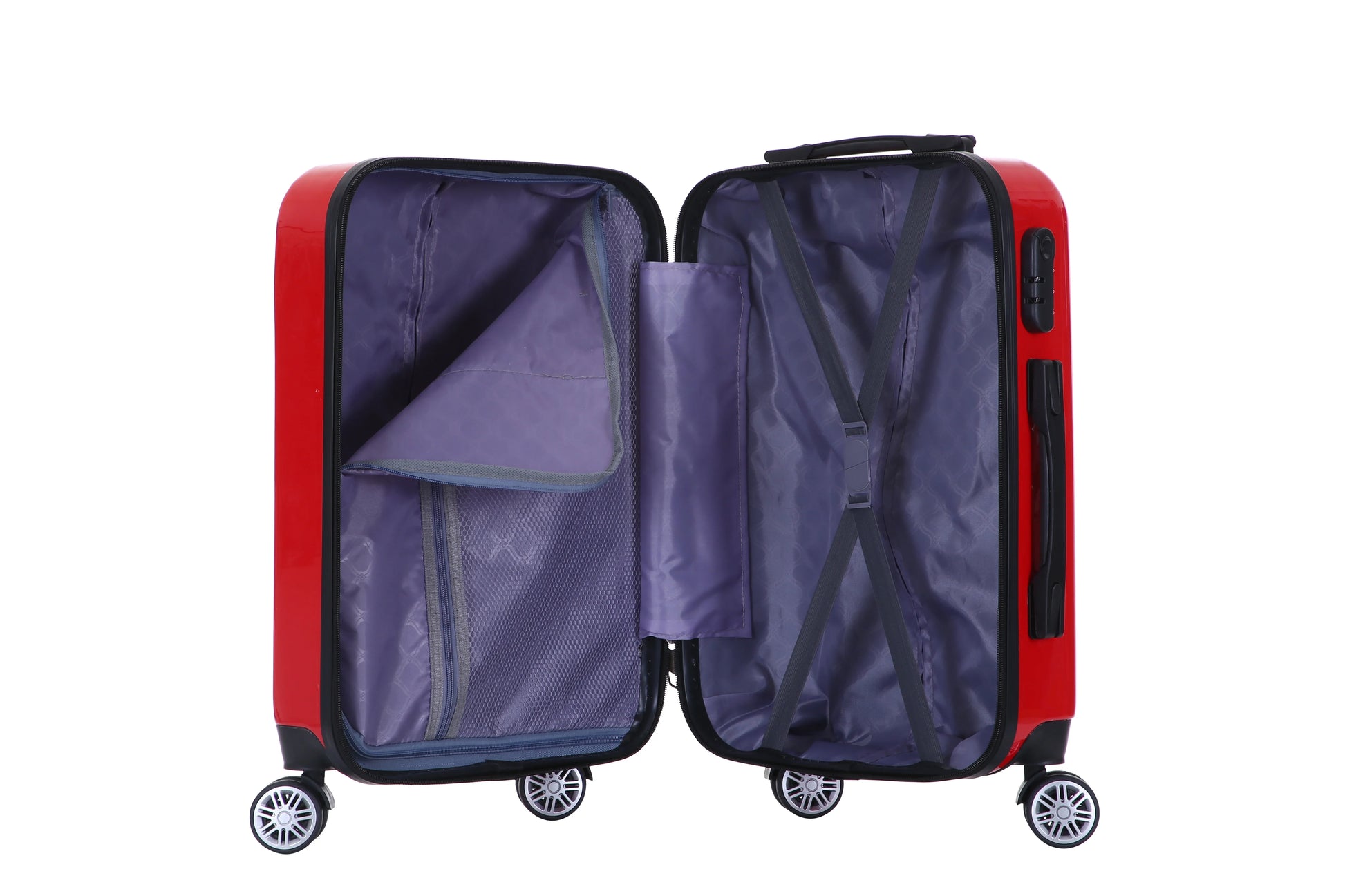 HKM-759443 3-Piece ABS + PC Luggage Set with Trolley – Stylish and Durable Travel Bags Made in Turkey
