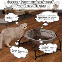 HKM-7594941 Breathable Removable Cat Hammock Bed - Washable Hanging Nest for Indoor Cats