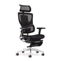 HKM-759507 Ergonomic Mesh Swivel Office Chair with 2D Headrest, Lumbar and Footrest Support