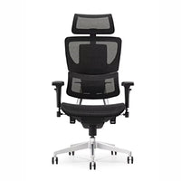 HKM-759507 Ergonomic Mesh Swivel Office Chair with 2D Headrest, Lumbar and Footrest Support