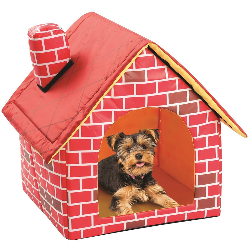 HKM-7595709 Cozy Removable & Washable Pet Nest for Small Dogs and Cats - Red, 39x40.5x44CM