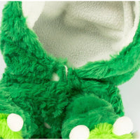 HKM-7596221 Plush Dinosaur Harness Vest for Small Dogs - Cozy Two-Legged Outfit for Autumn and Winter Adventures