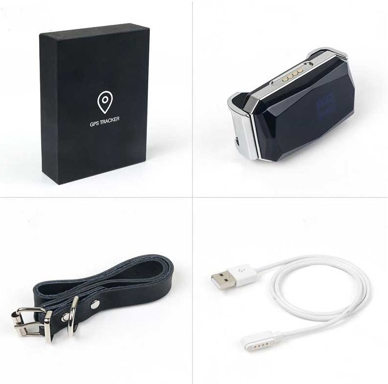 HKM-7597117 Multifunctional GPS Pet Tracking Locator with Voice Monitoring and Real-Time Positioning