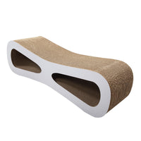 HKM-7597629 Corrugated Cardboard Cat Scratch Board with Catnip - Space for Stretching and Playing