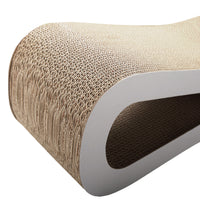HKM-7597629 Corrugated Cardboard Cat Scratch Board with Catnip - Space for Stretching and Playing