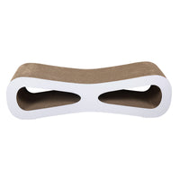 HKM-7597629 Corrugated Cardboard Cat Scratch Board with Catnip - Space for Stretching and Playing