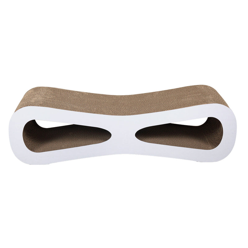 HKM-7597629 Corrugated Cardboard Cat Scratch Board with Catnip - Space for Stretching and Playing