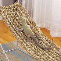 HKM-7598269 Reptile Crawling Mat and Lizard Relaxation Straw Mattress for Bearded Dragons and Geckos