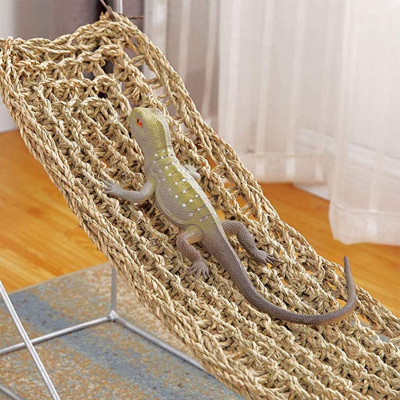 HKM-7598269 Reptile Crawling Mat and Lizard Relaxation Straw Mattress for Bearded Dragons and Geckos