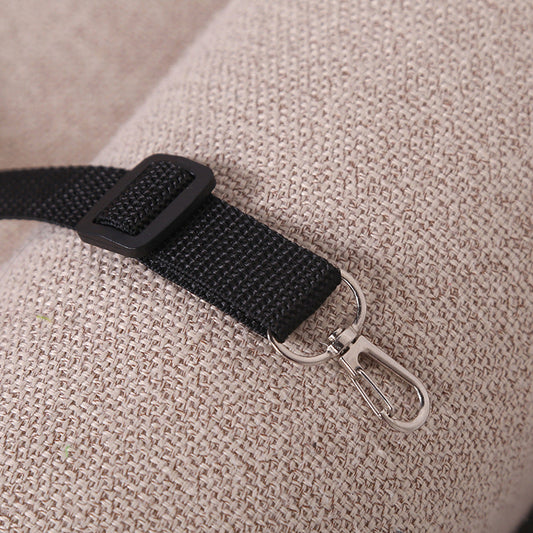 HKM-7599037 Cozy Cotton and Linen Pet Hammock Nest - Removable and Washable, Size S/M/L