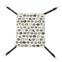 HKM-7599037 Cozy Cotton and Linen Pet Hammock Nest - Removable and Washable, Size S/M/L