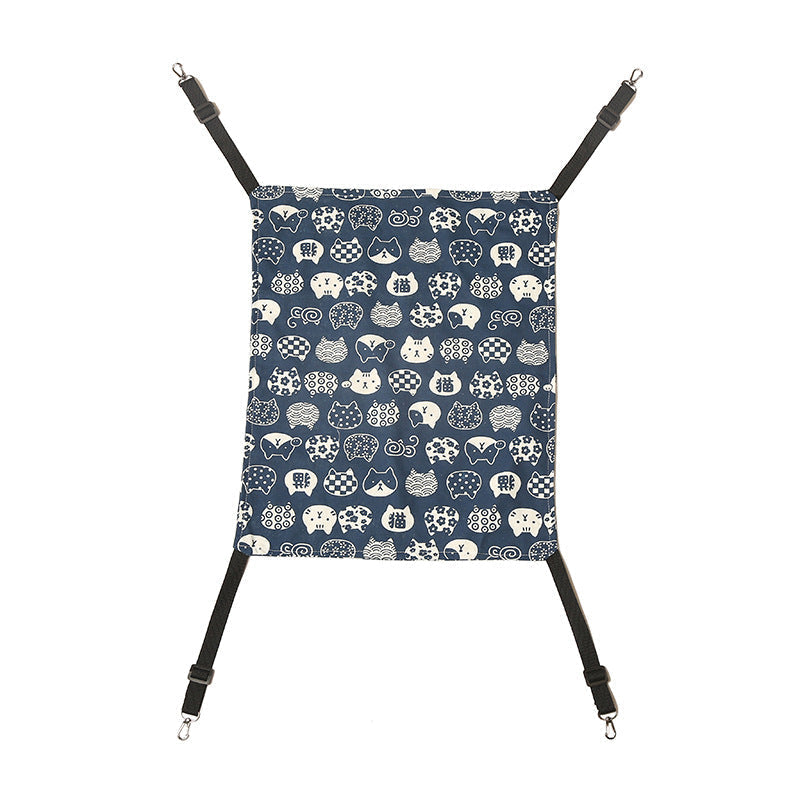 HKM-7599037 Cozy Cotton and Linen Pet Hammock Nest - Removable and Washable, Size S/M/L