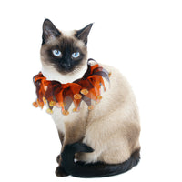 HKM-7599421 Colorful Tie-Dye Pet Collar for Dogs ¨C Halloween & Christmas Designs, Free Size, Cloth Material
