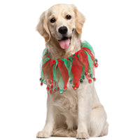 HKM-7599421 Colorful Tie-Dye Pet Collar for Dogs ¨C Halloween & Christmas Designs, Free Size, Cloth Material