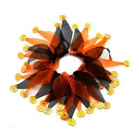 HKM-7599421 Colorful Tie-Dye Pet Collar for Dogs ¨C Halloween & Christmas Designs, Free Size, Cloth Material