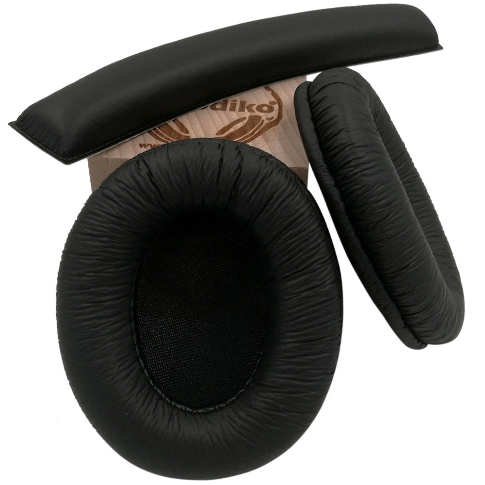HKM-759955 Earphone Sleeve Cover for Senhai HD457, HD202, HD212, HD447, HD497 Headsets - Imitation Leather Earmuff Protection