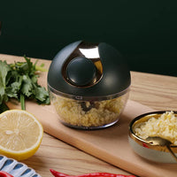 HKM-759955 Manual Food Chopper with 3 Blades for Vegetables, Onions, and Garlic