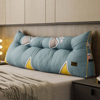HKM-760019 Triangle Backrest Pillow with Floral and Leaf Patterns, Soft Sanding Material, Various Sizes Available