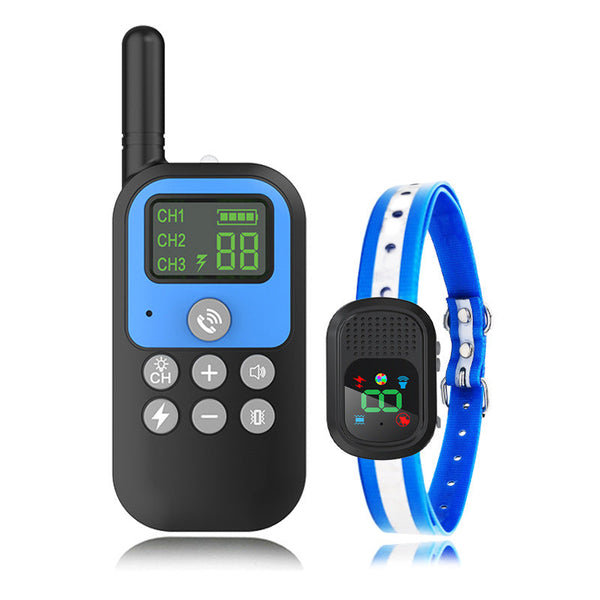 HKM-7600701 Rechargeable Voice and Vibration Dog Trainer Collar with Remote Control and Intelligent Bark-Stop功能