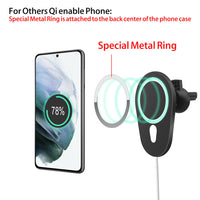 HKM-760083 15W Magnetic Wireless Charging Pad for Mobile Phones in Cars