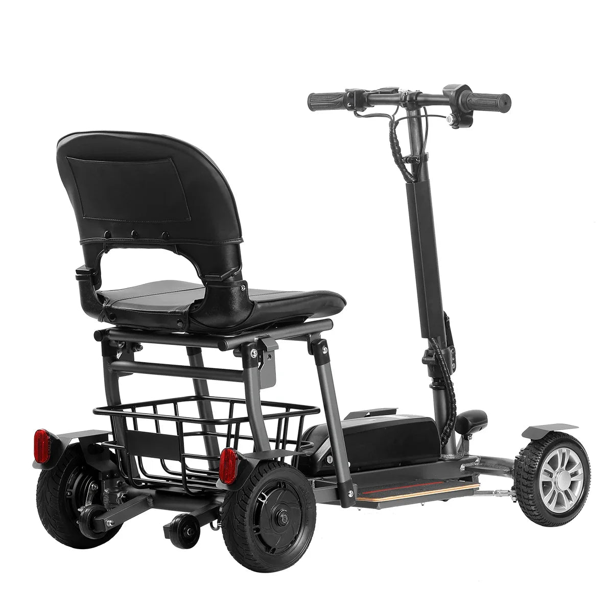 HKM-760083 Lightweight 4-Wheel Electric Mobility Scooter with 18KM Range and Foldable Design