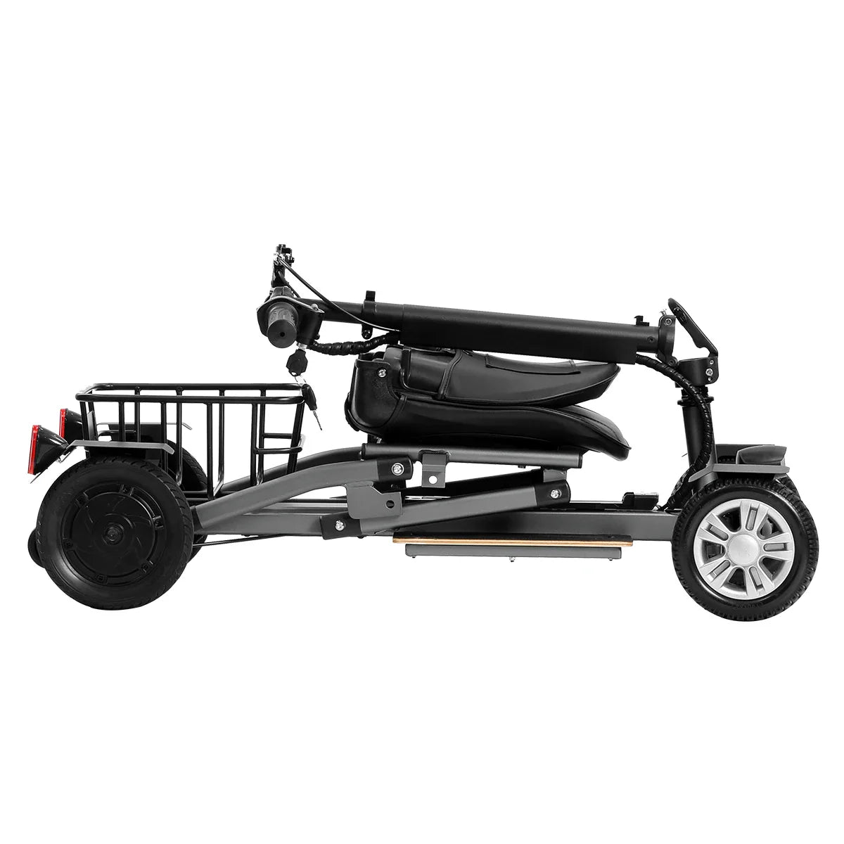 HKM-760083 Lightweight 4-Wheel Electric Mobility Scooter with 18KM Range and Foldable Design