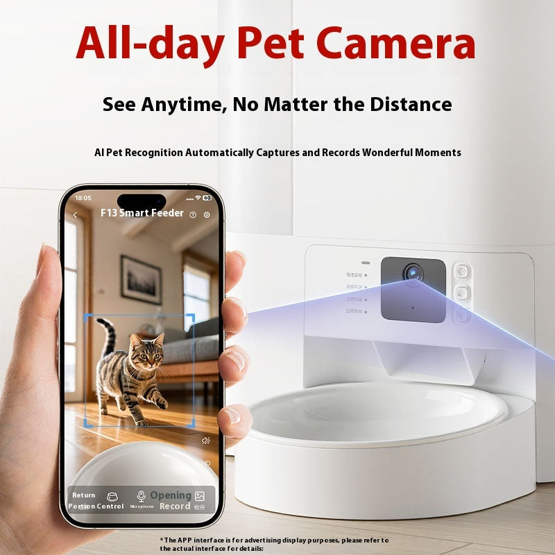 HKM-7601213 Intelligent Cat Water Fountain with AI Recognition and Ceramic Double Bowl