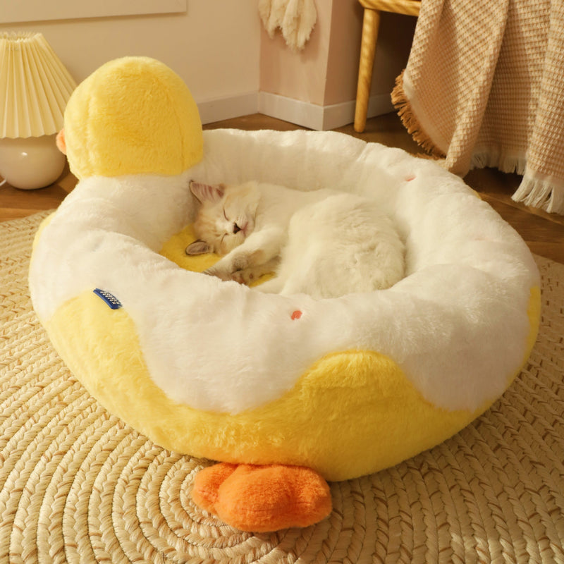 HKM-7601469 Cozy All-Season All-Purpose Cat Bed with Optional Duckling Quilt