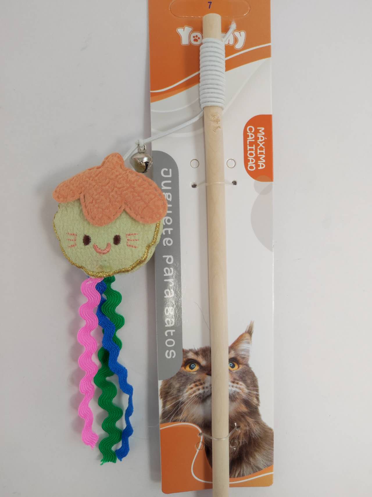 HKM-7602237 Cat Teaser Stick with Fruit Design for Interactive Play