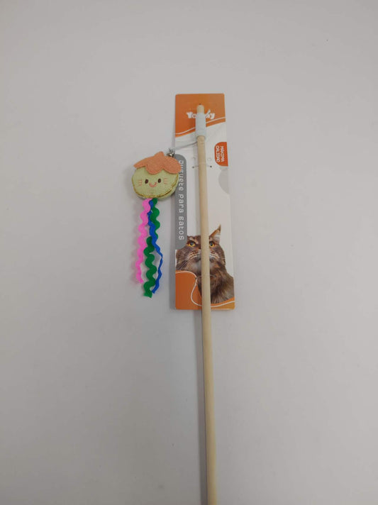 HKM-7602237 Cat Teaser Stick with Fruit Design for Interactive Play