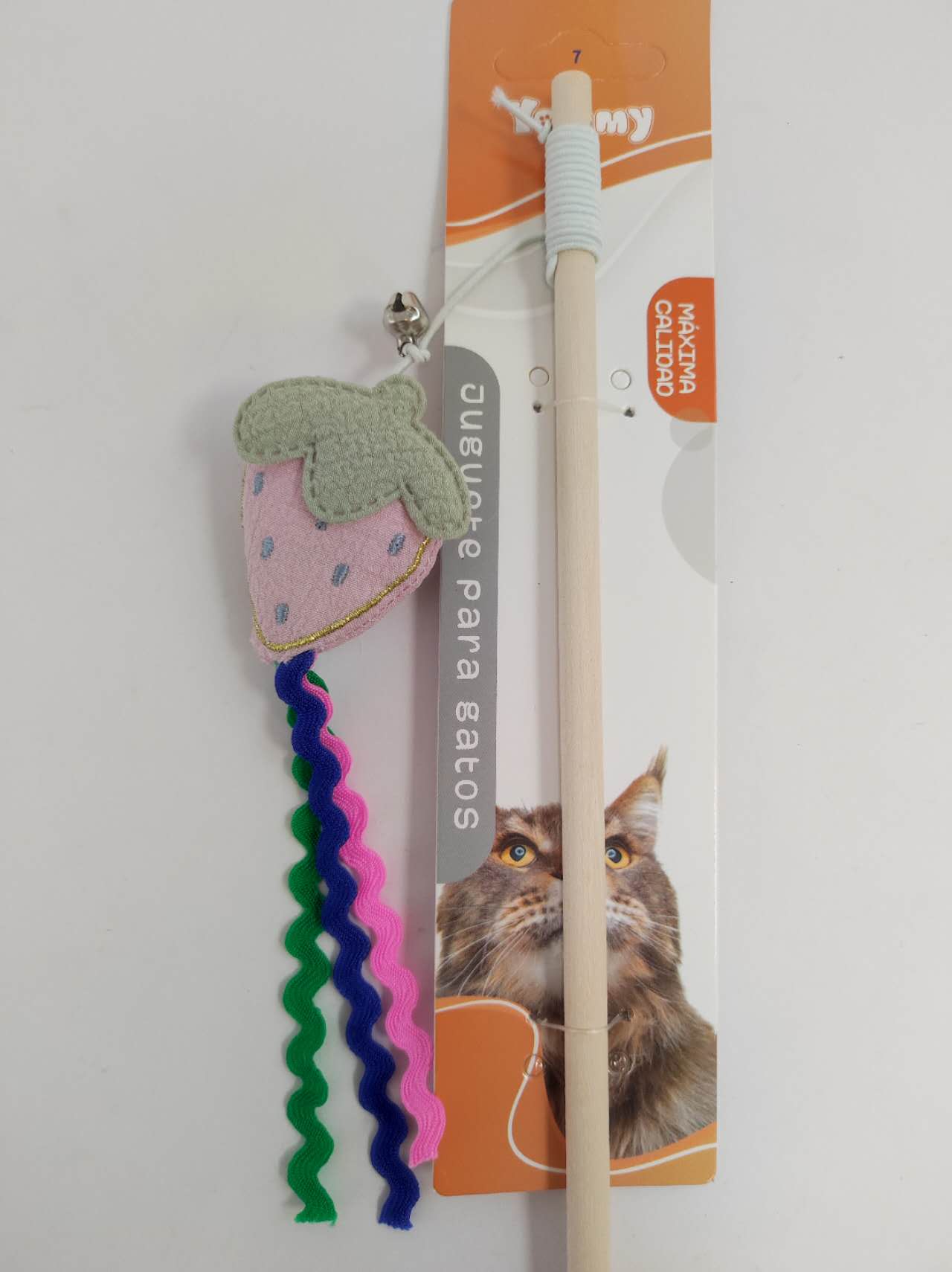 HKM-7602237 Cat Teaser Stick with Fruit Design for Interactive Play
