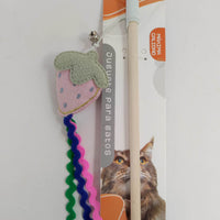 HKM-7602237 Cat Teaser Stick with Fruit Design for Interactive Play
