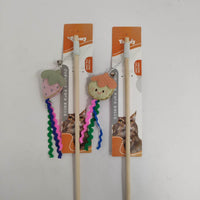 HKM-7602237 Cat Teaser Stick with Fruit Design for Interactive Play