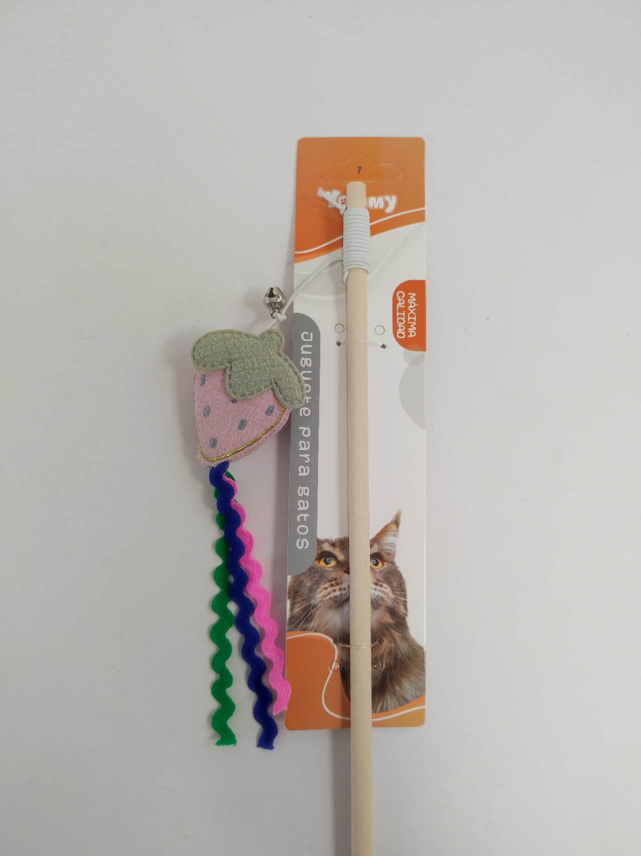 HKM-7602237 Cat Teaser Stick with Fruit Design for Interactive Play