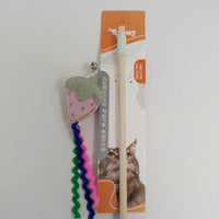 HKM-7602237 Cat Teaser Stick with Fruit Design for Interactive Play