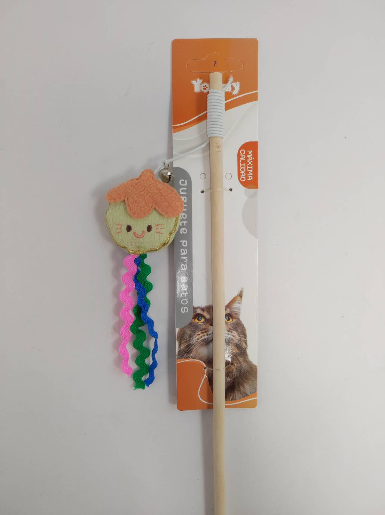 HKM-7602237 Cat Teaser Stick with Fruit Design for Interactive Play