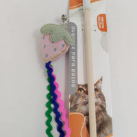 HKM-7602237 Cat Teaser Stick with Fruit Design for Interactive Play
