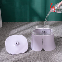 HKM-7603261 Automatic Water Feeding Dog Drinking Fountain - 1.7L Capacity, Abs Material, 5V, 0-40¡ãC, Compact Design in Pink, Gray, Blue
