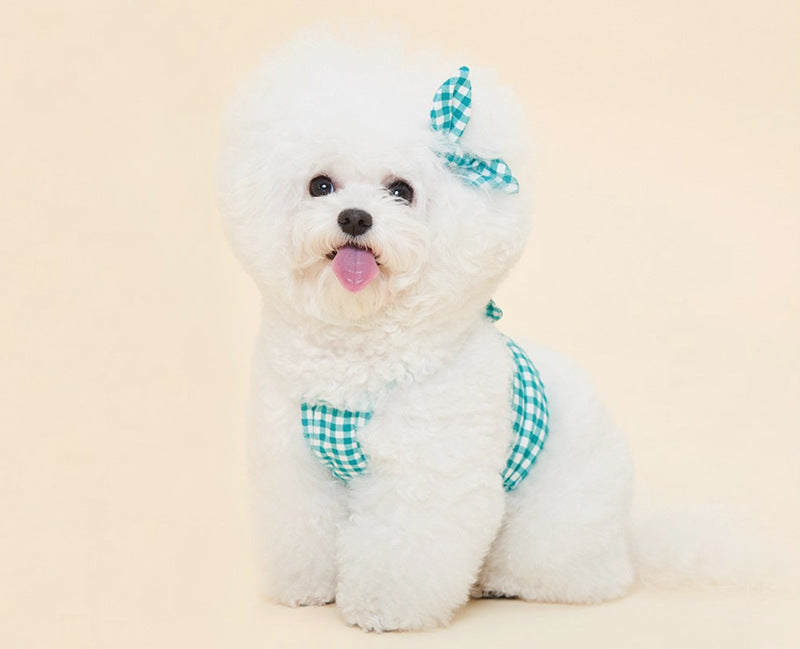 HKM-7603773 Fashionable Cotton Dog Apparel for Pomeranian and Schnauzer ¨C Red, Green, Yellow, Purple