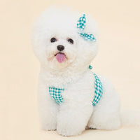HKM-7603773 Fashionable Cotton Dog Apparel for Pomeranian and Schnauzer ¨C Red, Green, Yellow, Purple