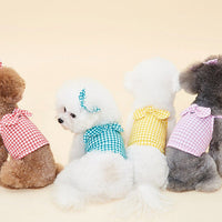 HKM-7603773 Fashionable Cotton Dog Apparel for Pomeranian and Schnauzer ¨C Red, Green, Yellow, Purple