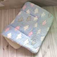HKM-7604029 Soft Flannel Pet Blanket for Dogs and Cats ¨C Thick, Cozy, All-Season Plush with Non-Slip Design in Various Colors and Sizes