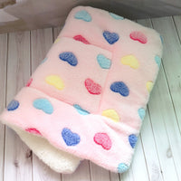 HKM-7604029 Soft Flannel Pet Blanket for Dogs and Cats ¨C Thick, Cozy, All-Season Plush with Non-Slip Design in Various Colors and Sizes
