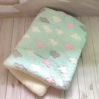 HKM-7604029 Soft Flannel Pet Blanket for Dogs and Cats ¨C Thick, Cozy, All-Season Plush with Non-Slip Design in Various Colors and Sizes