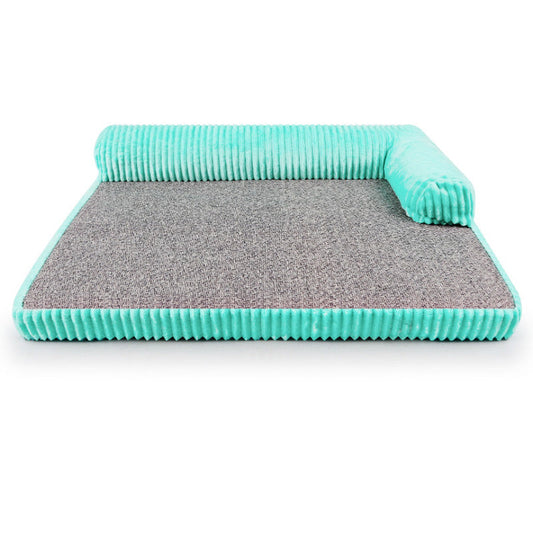 HKM-760403 Summer Rattan Pet Kennel for Cats and Dogs - Small Size with Soft Cloth in Multiple Colors