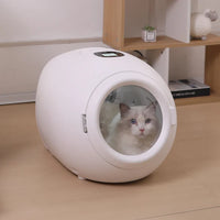 HKM-760467 Eco-Friendly 45L Portable Pet Grooming Dryer for Cats and Small Dogs - 1200W, 4 Speed with Timer